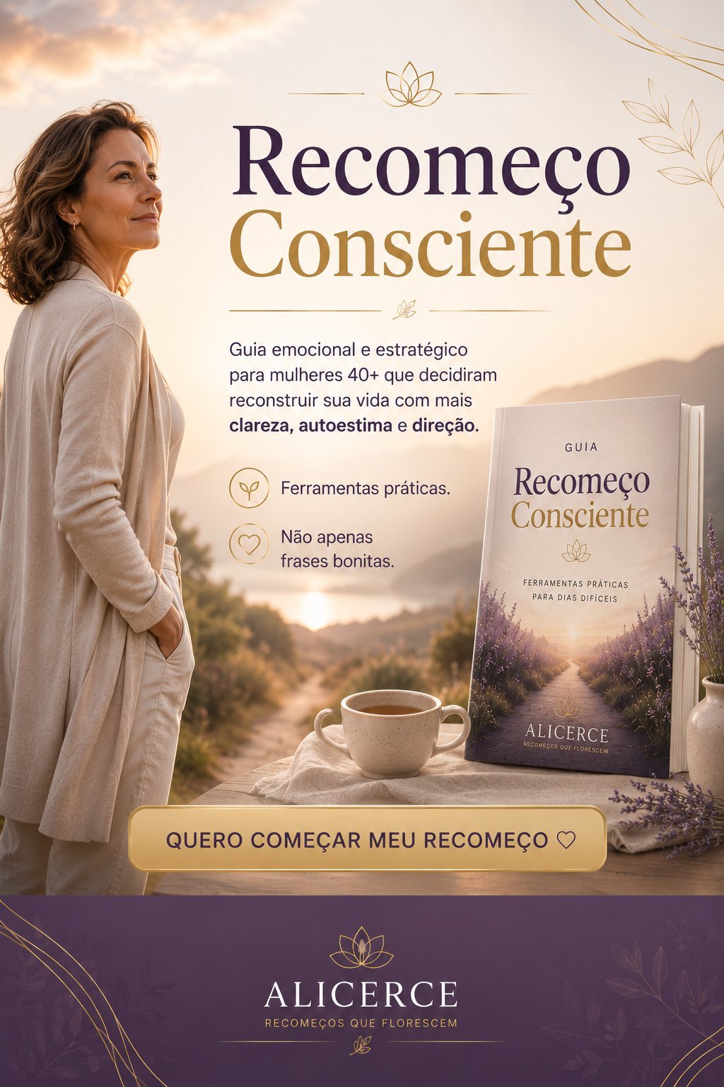 Mulher recomeçando